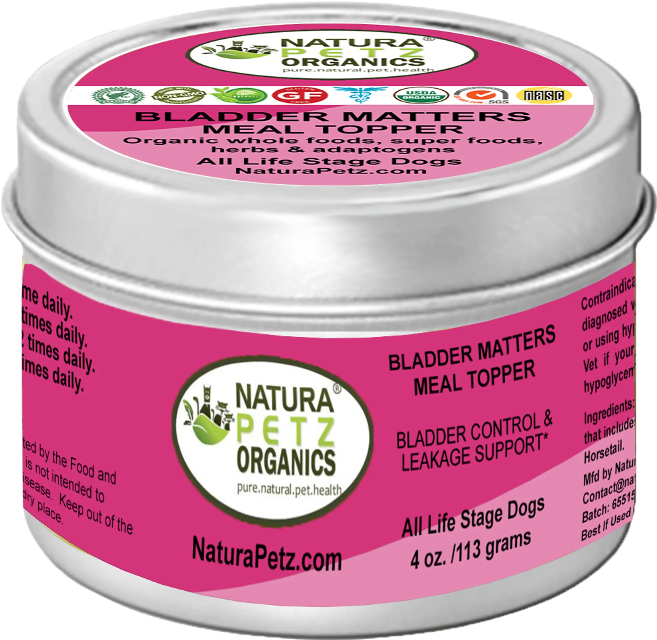 Organic Bladder Control & Leakage Support Meal Topper