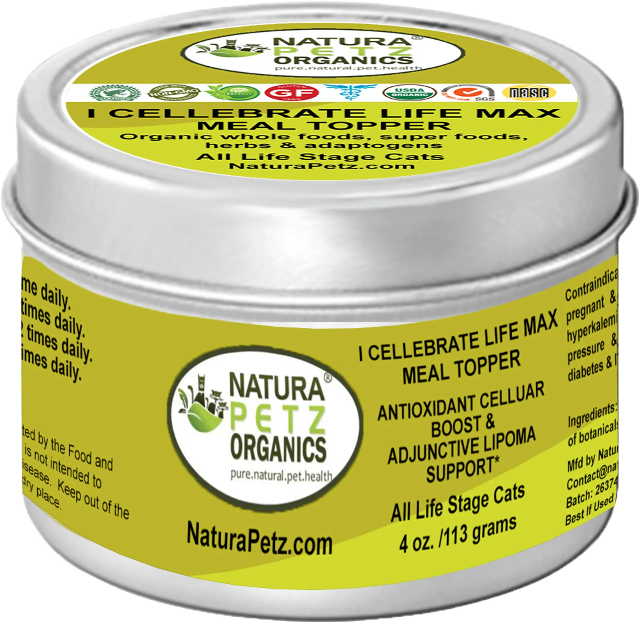 Organic Antioxidant Cellular Boost + Adjunctive Lipoma Support Meal Topper