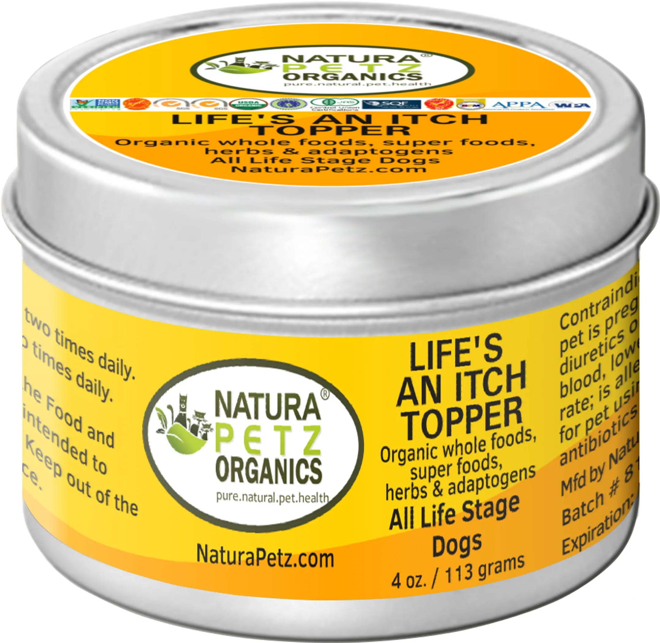 Organic Allergy, Skin & Respiratory Support for Dogs Meal Topper