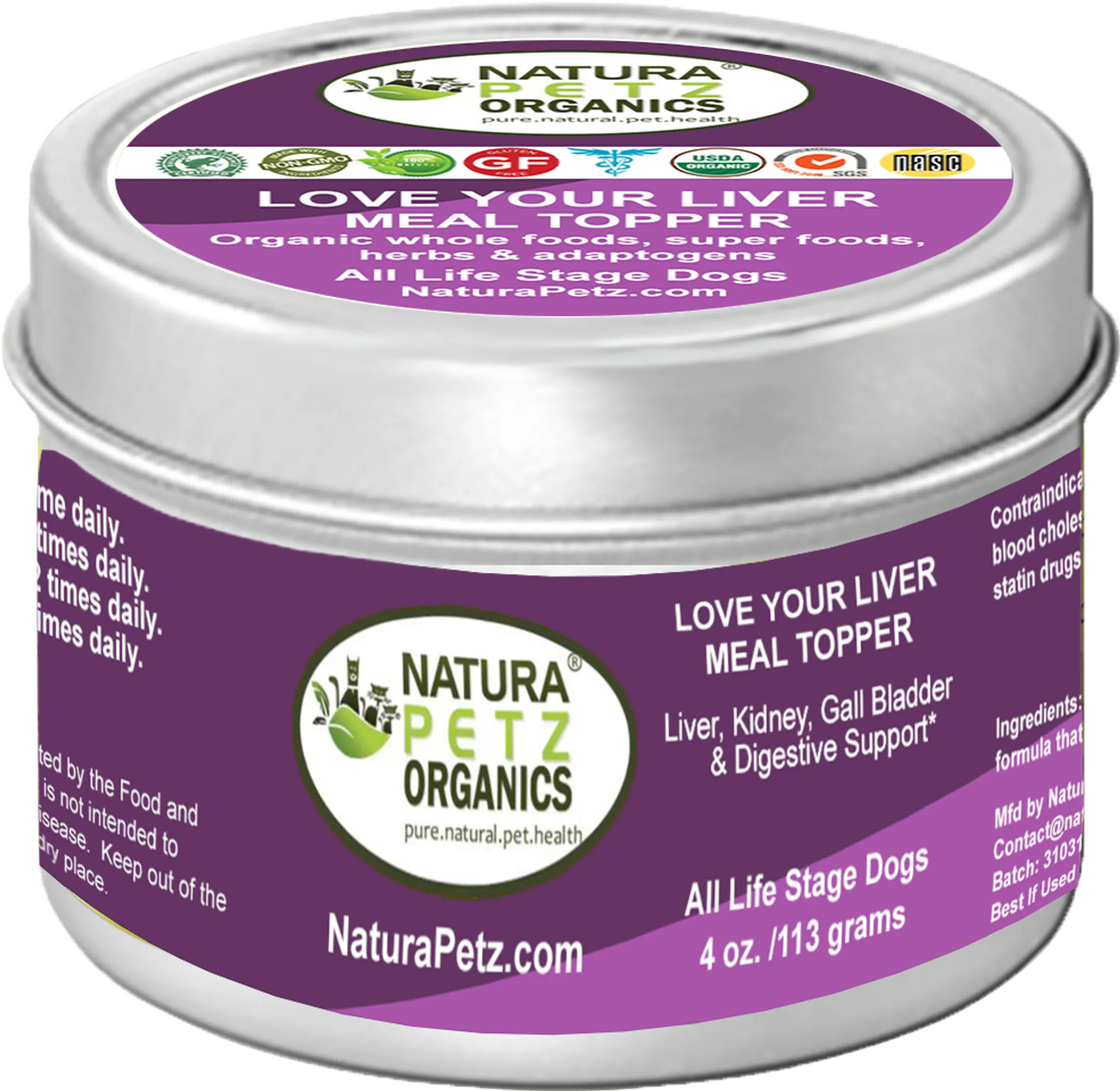 Organic Liver, Kidney, Gall Bladder & Digestive Support Meal Topper