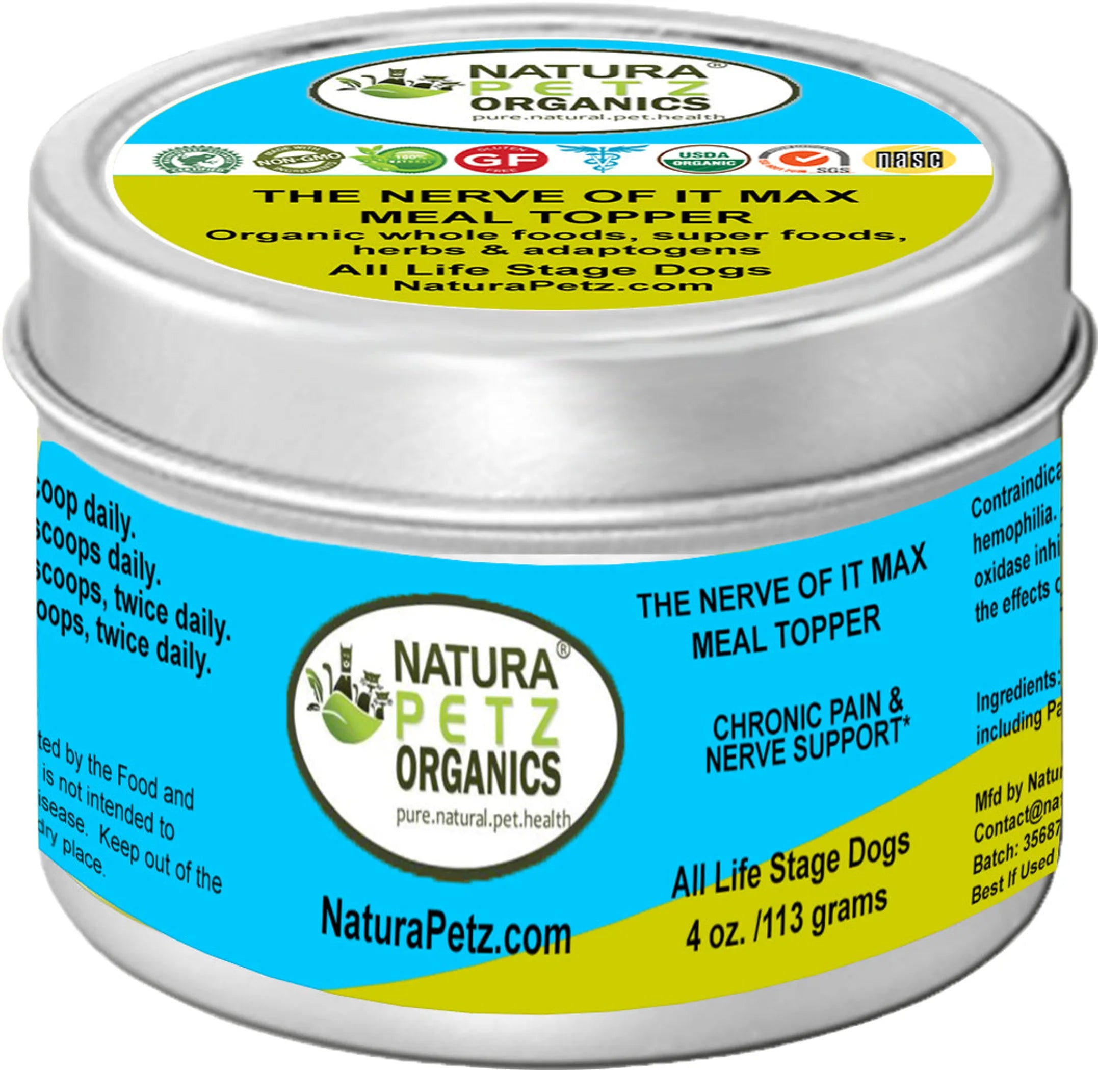 Organic Adjunctive Chronic Pain & Nerve Support Meal Topper