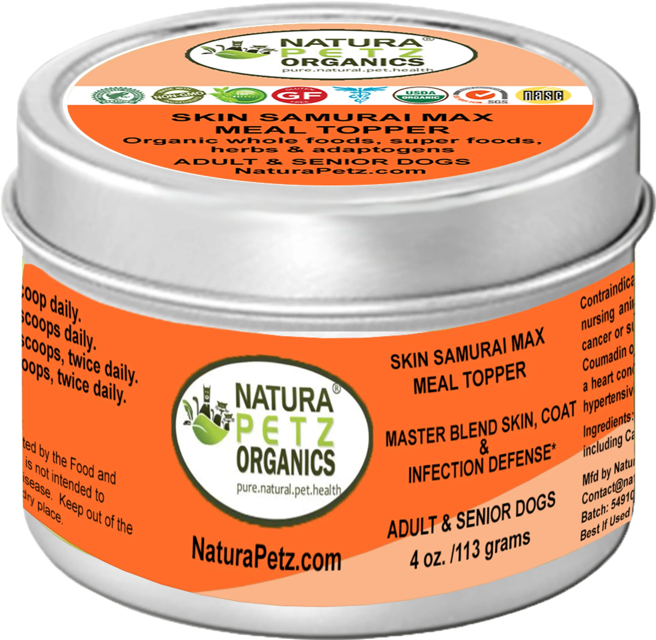 Organic Master Blend Skin, Coat & Infection Defense Meal Topper