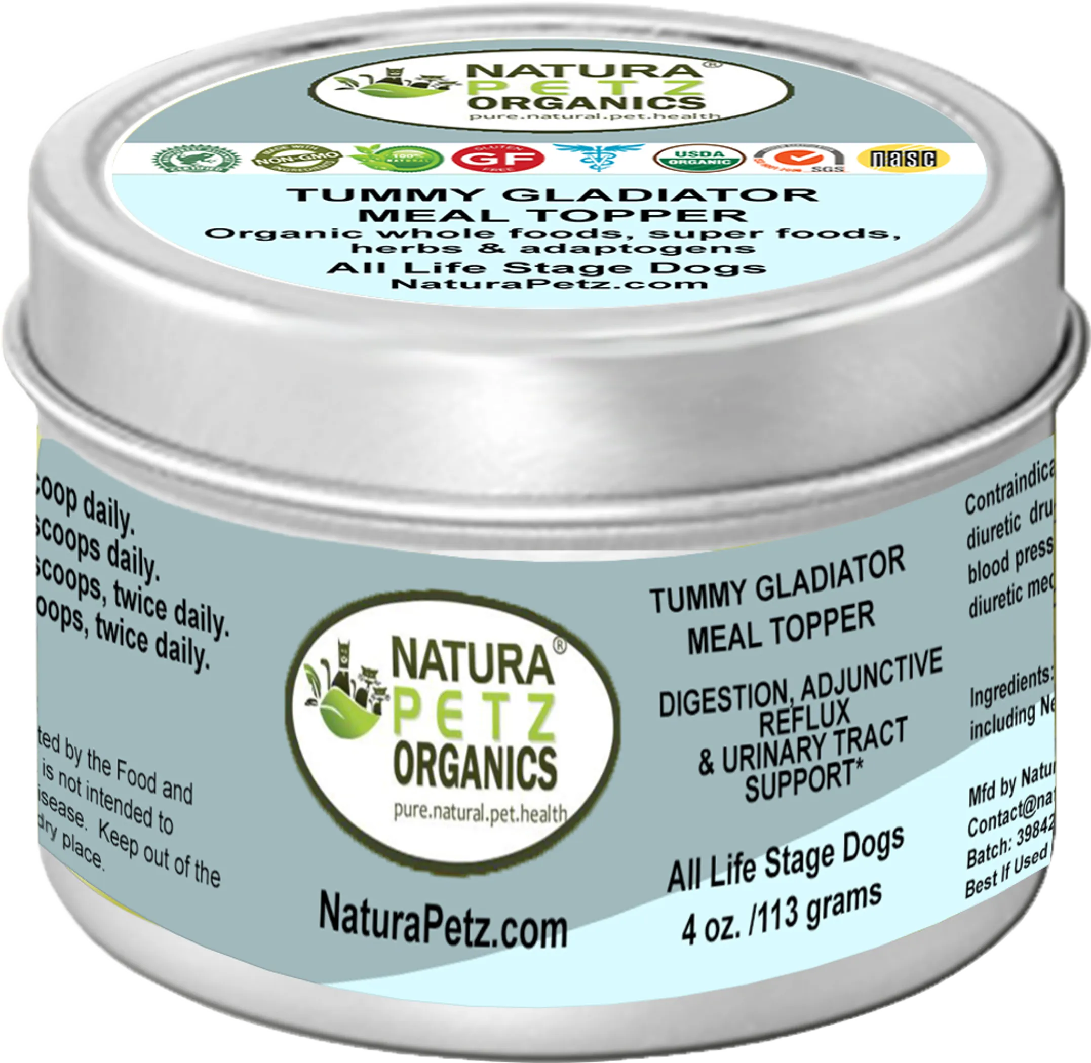 Organic Digestion, Adjunctive Reflux & Urinary Tract Support Meal Topper