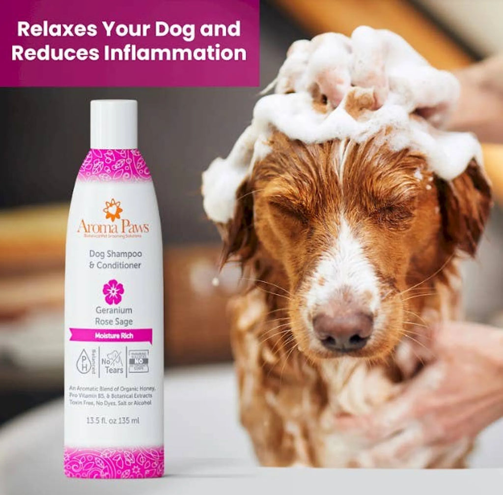 Geranium Rose Sage Dog Shampoo & Conditioner
