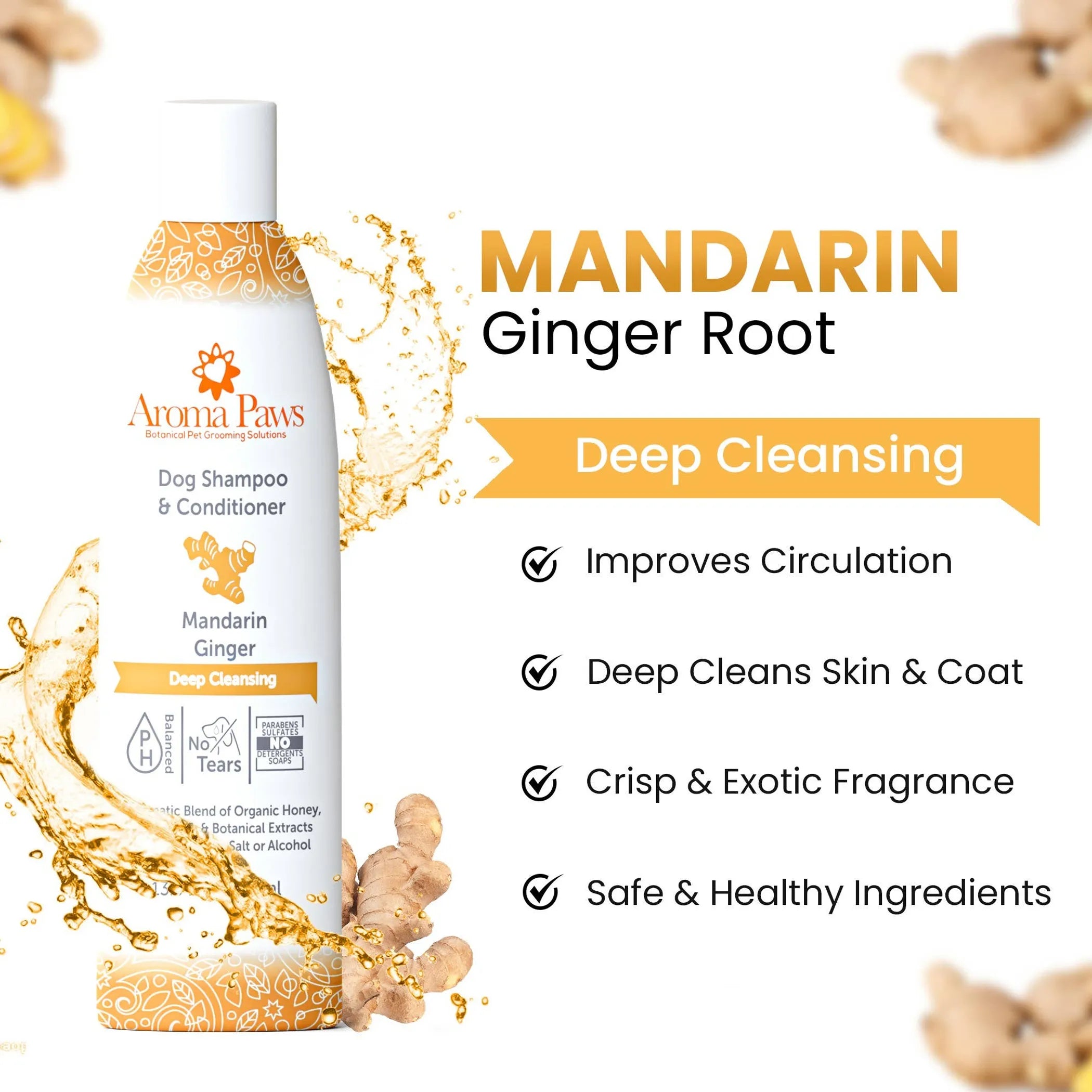 Mandarin Ginger Dog Shampoo & Conditioner
