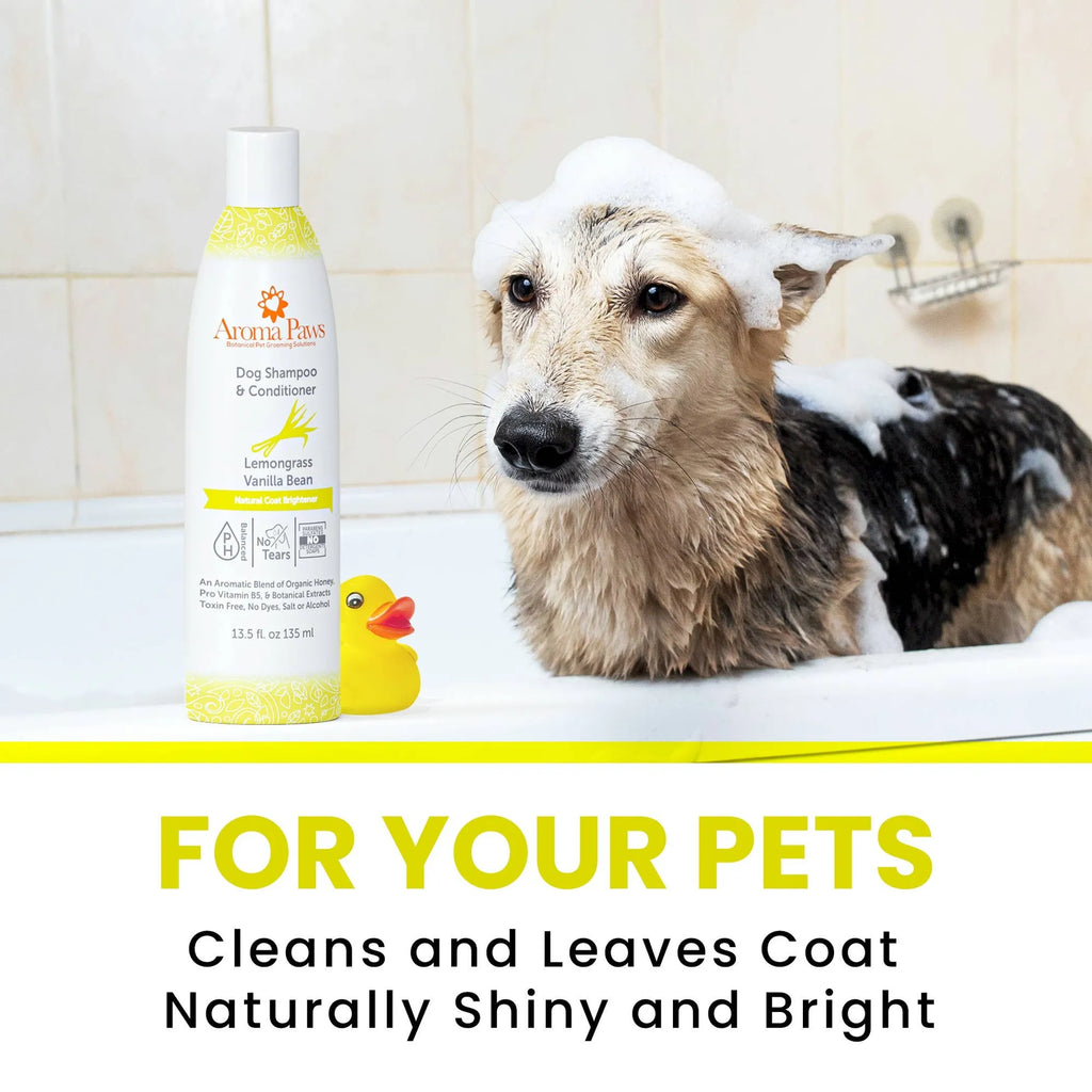 Lemongrass Vanilla Bean Dog Shampoo & Conditioner