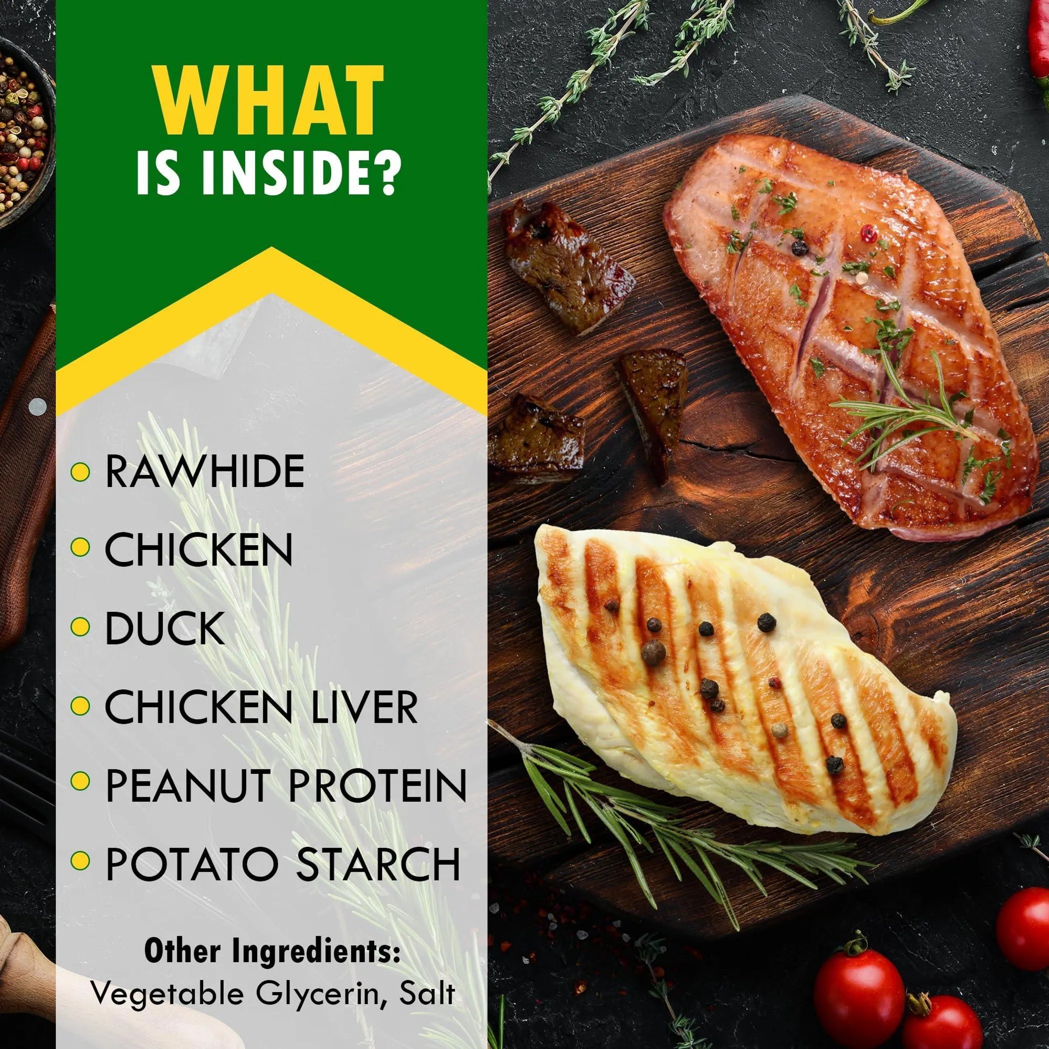 Premium Triple Flavor Twist Dog Treats – Chicken, Duck & Chicken Liver Chews