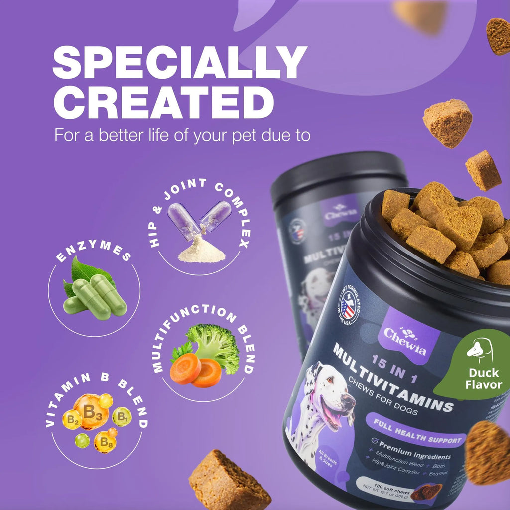 Dog Multivitamins Chews 15-in-1