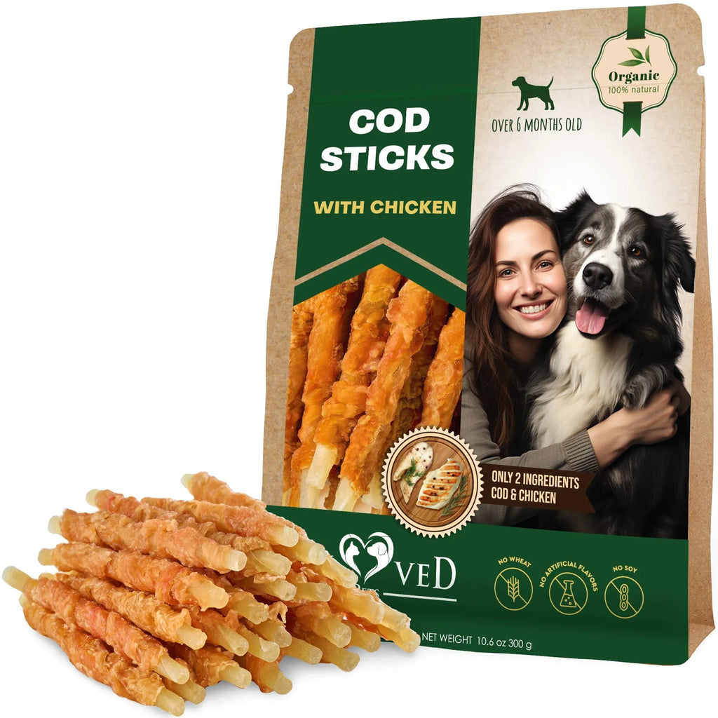Premium Cod Sticks Dog Treats