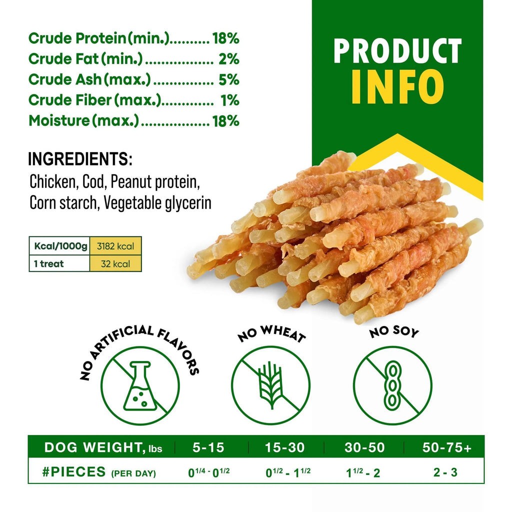 Premium Cod Sticks Dog Treats