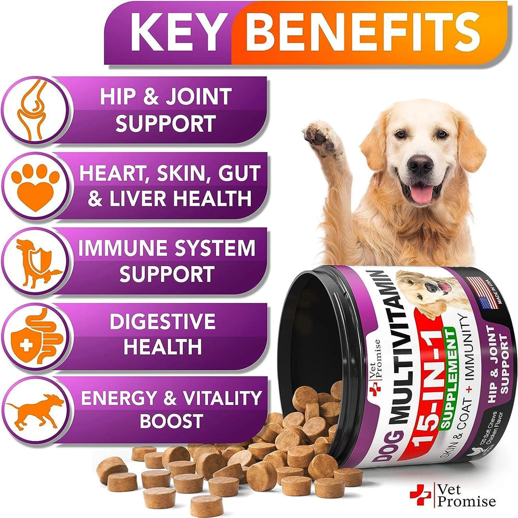 2 Pack 15-in-1 Dog Multivitamin Chews