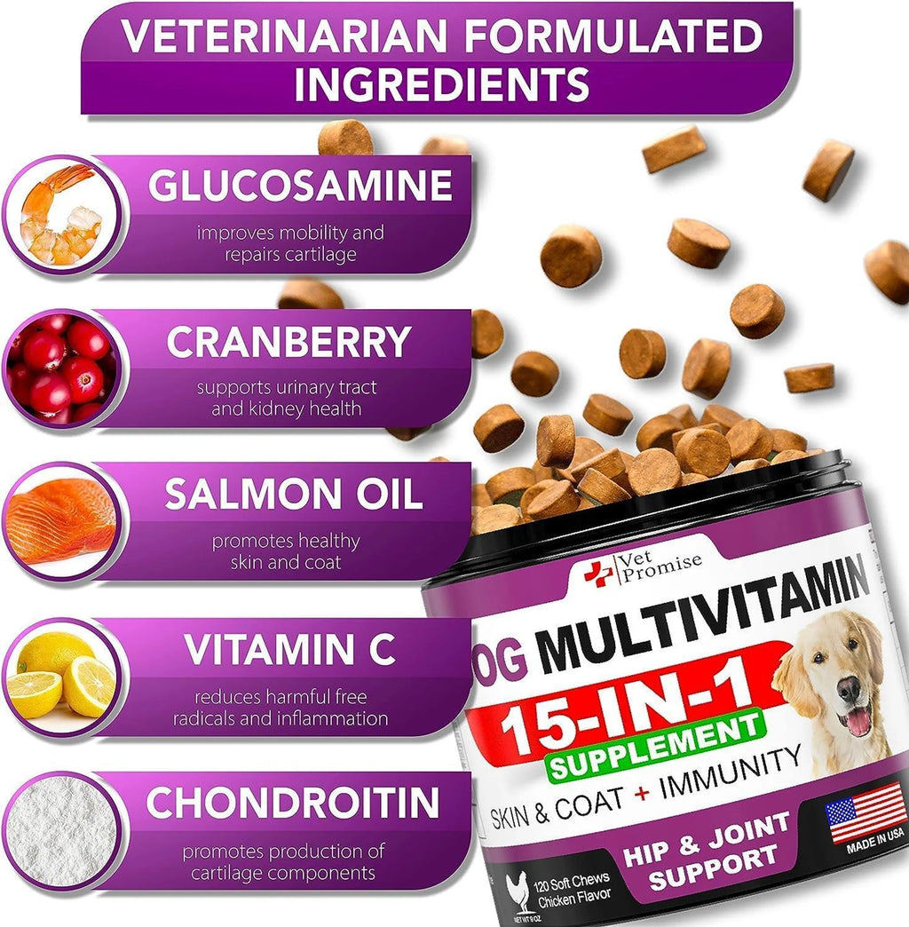 2 Pack 15-in-1 Dog Multivitamin Chews