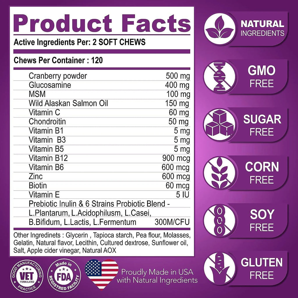2 Pack 15-in-1 Dog Multivitamin Chews