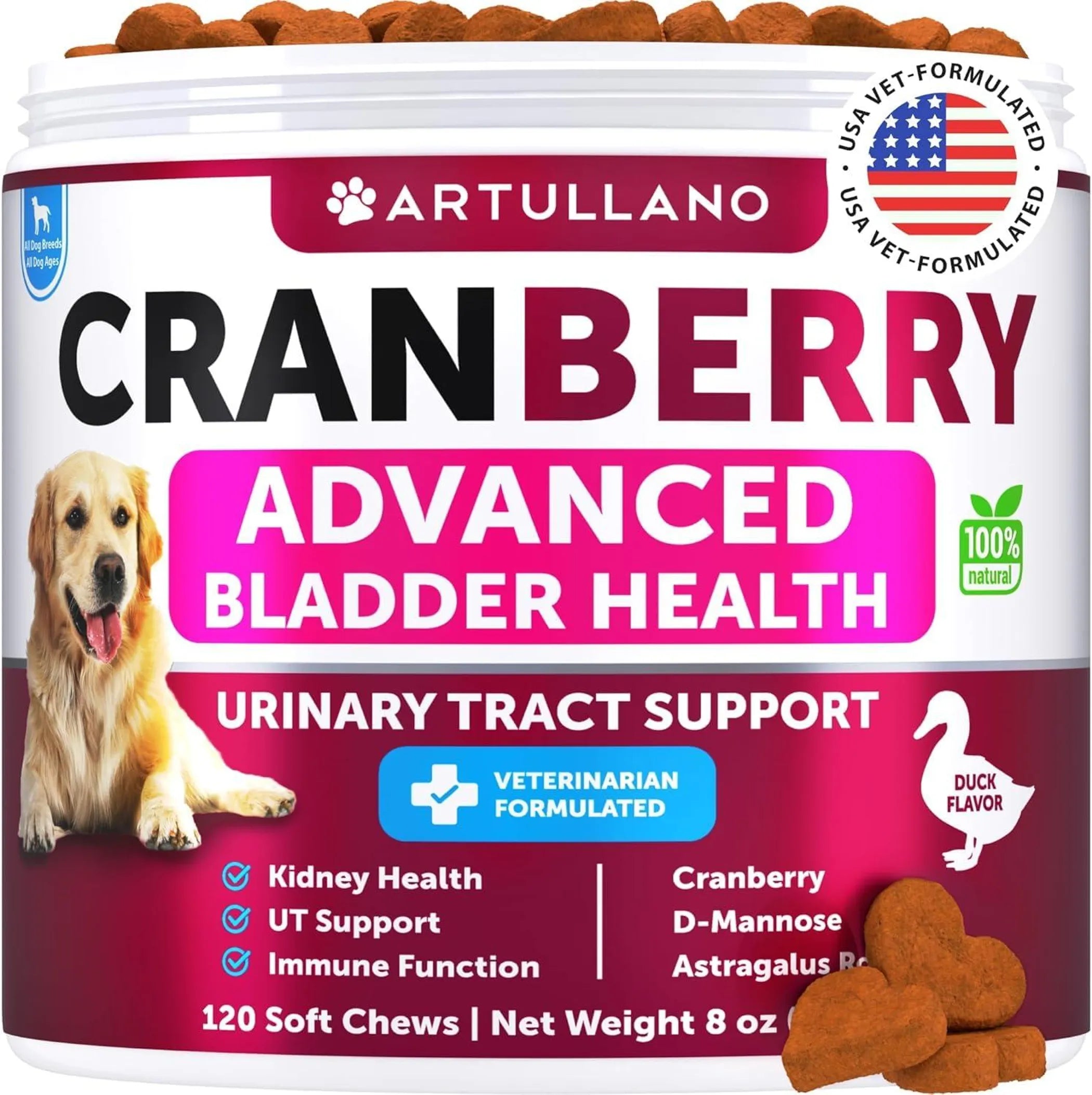 Cranberry Advanced Bladder & Urinary Tract Support Chews For Dogs