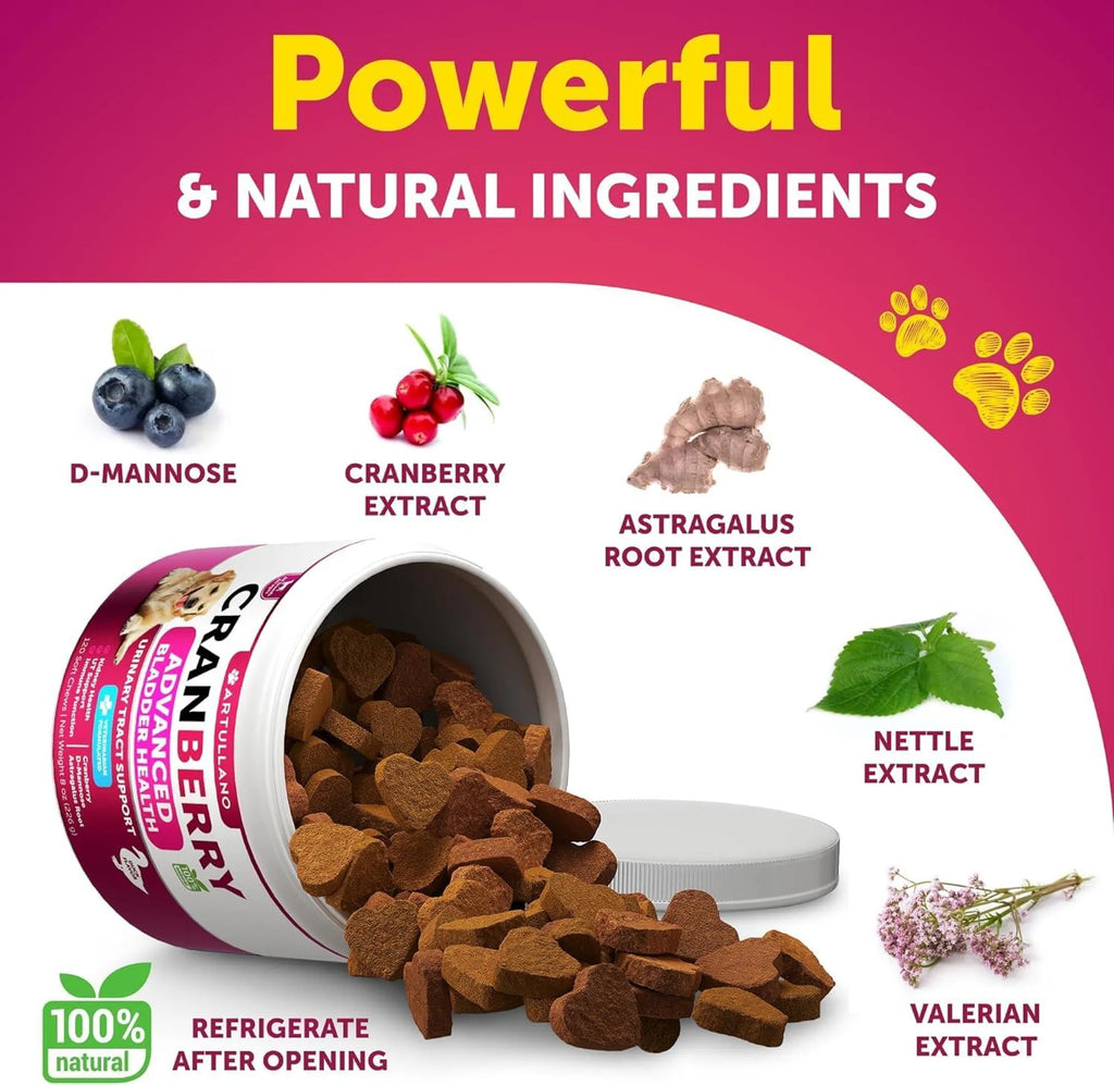 Cranberry Advanced Bladder & Urinary Tract Support Chews For Dogs