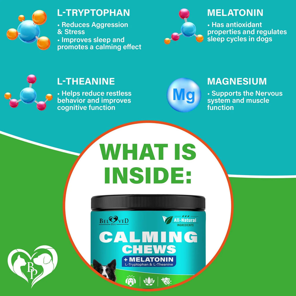 Calming Chews + Melatonin for Dogs & Puppy