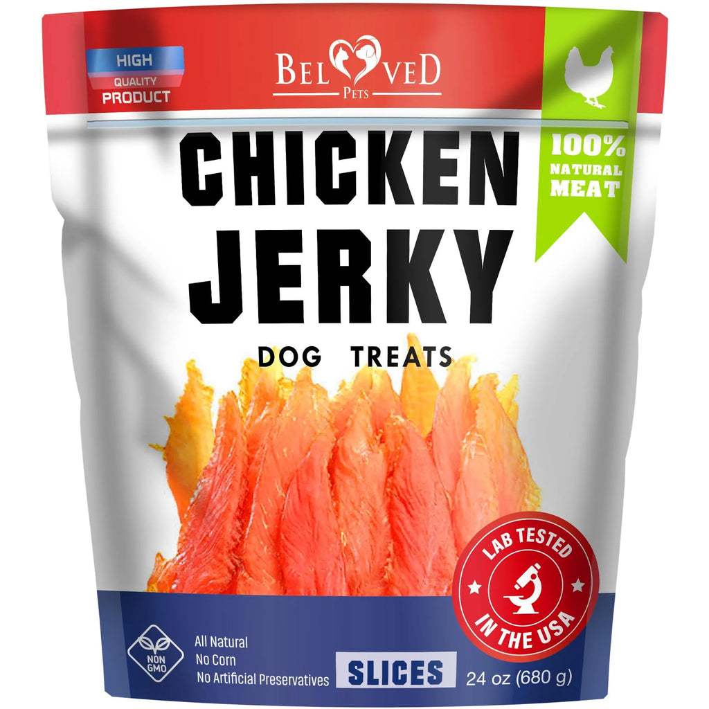 100% Chicken Jerky Treats for Dogs - Slices