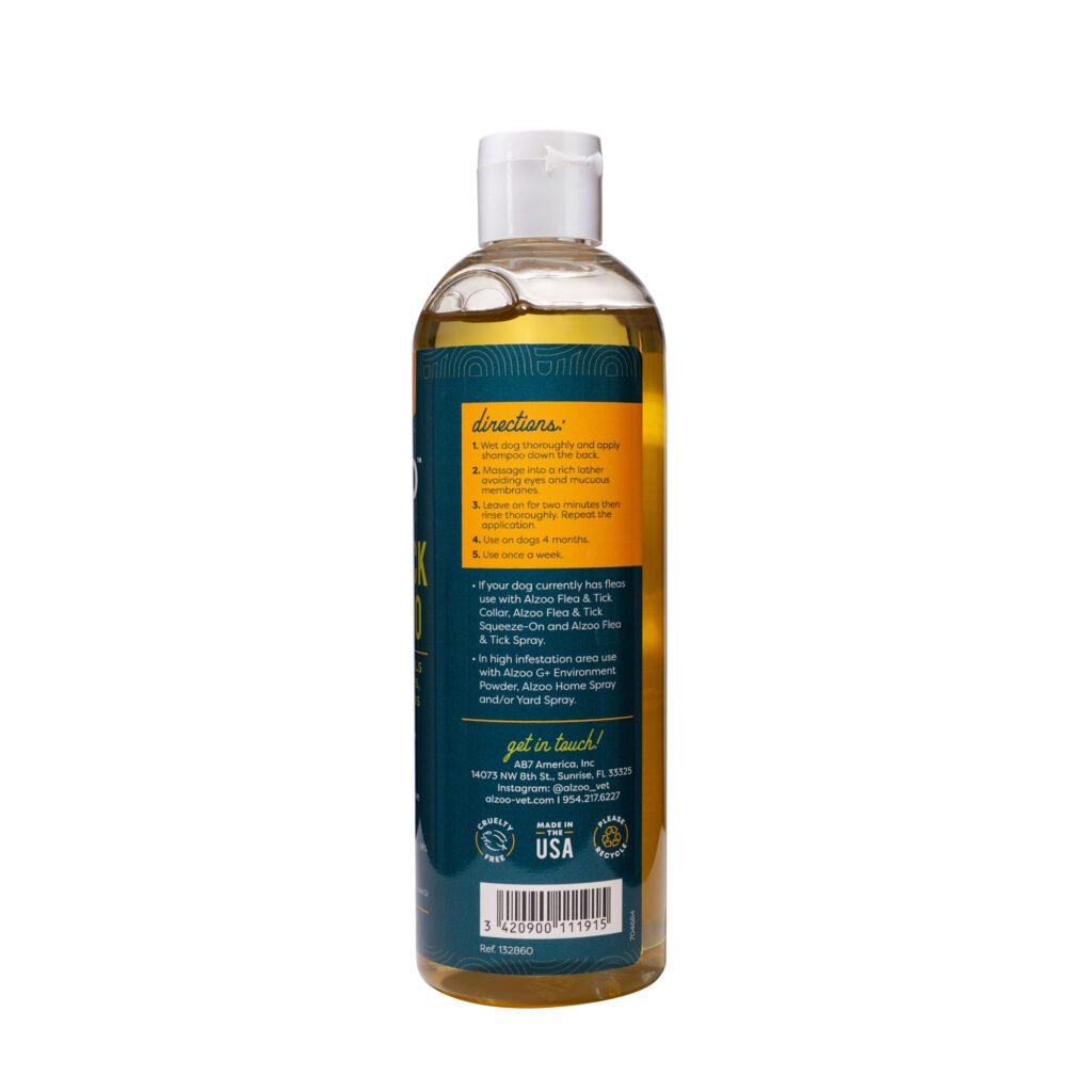 ALZOO Plant-Based Flea and Tick Repellent Shampoo for Dogs