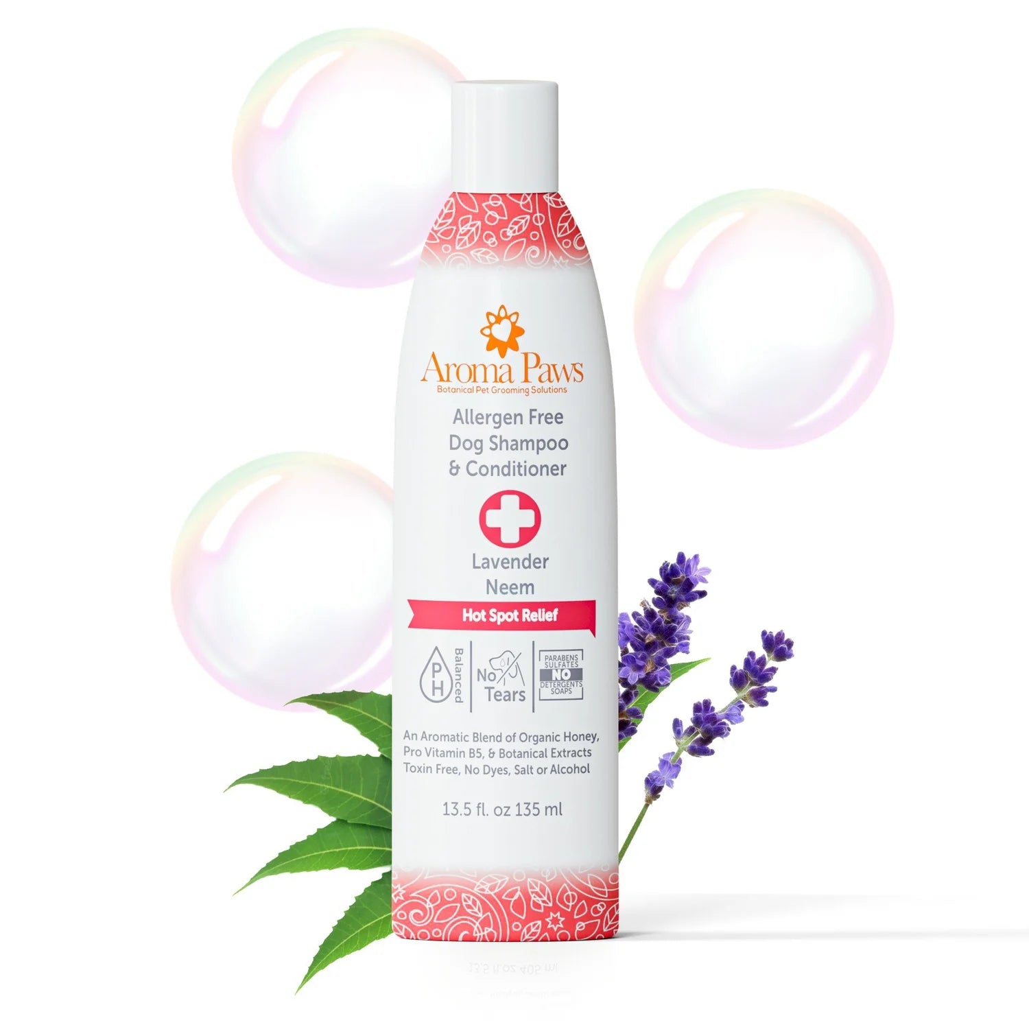 Hot Spot Relief Lavender Neem Oil Allergen Free Dog Shampoo & Conditioner