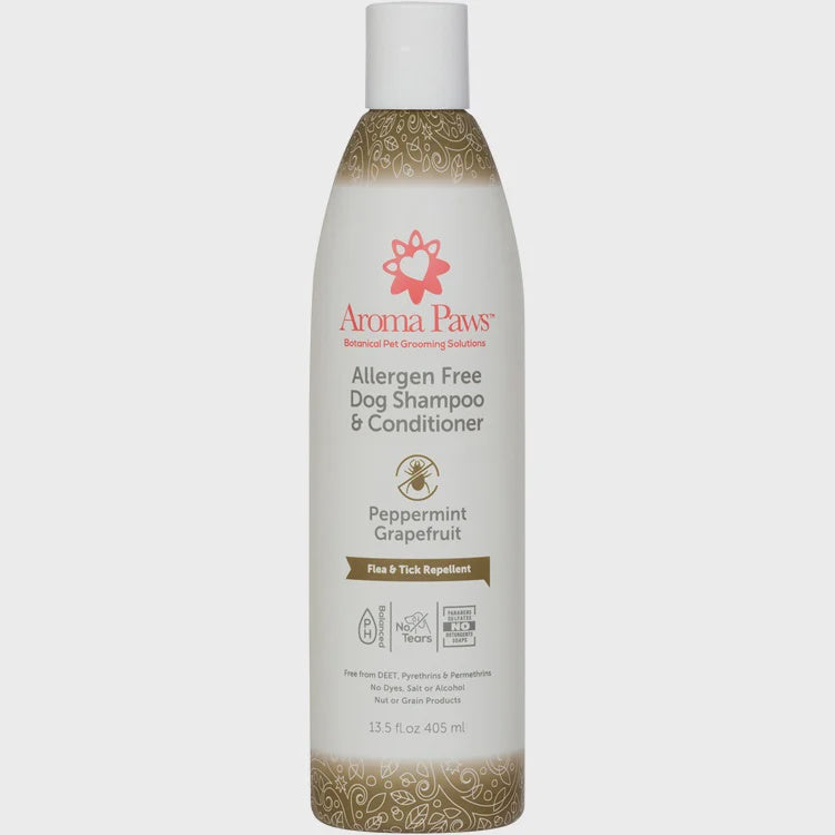 Peppermint Grapefruit Allergen Free Dog Shampoo & Conditioner