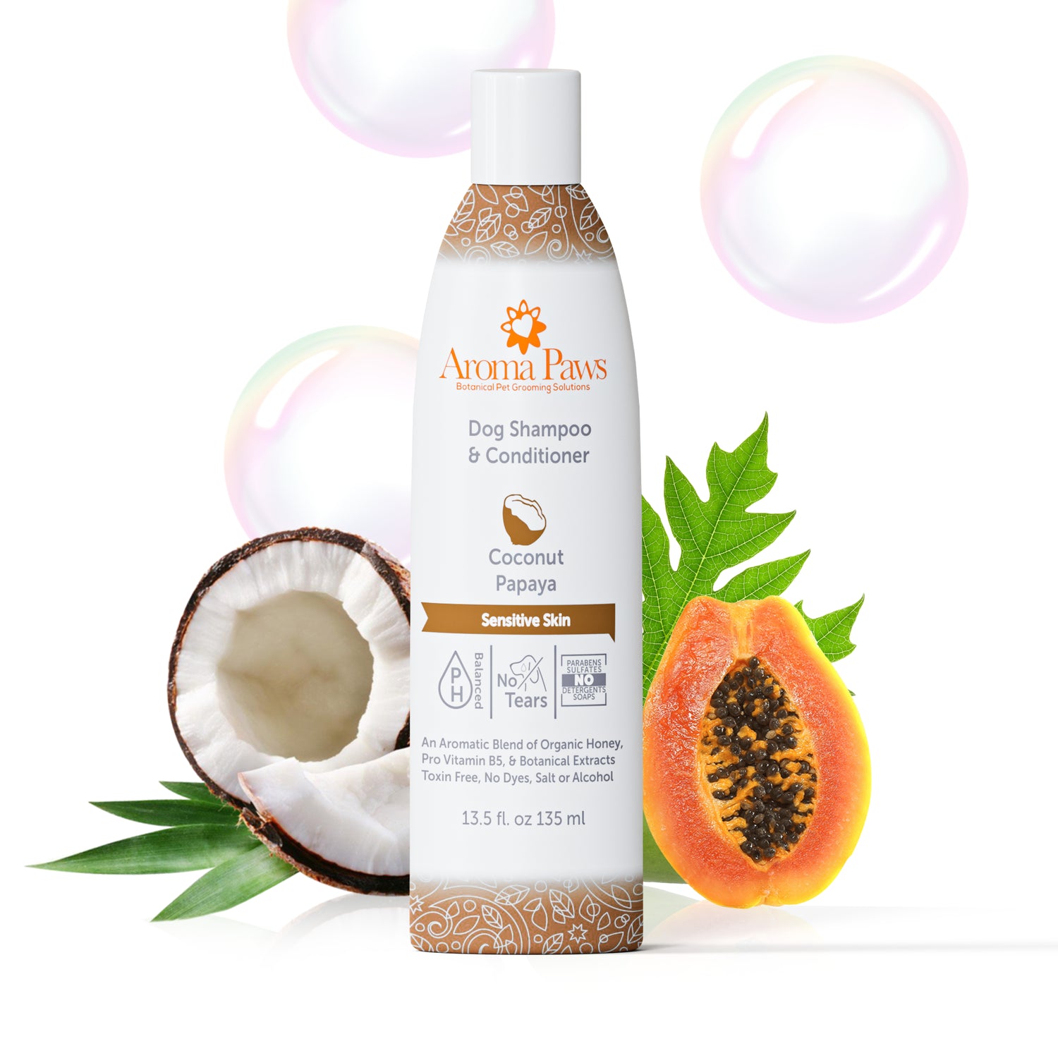 Coconut Papaya Dog Shampoo & Conditioner