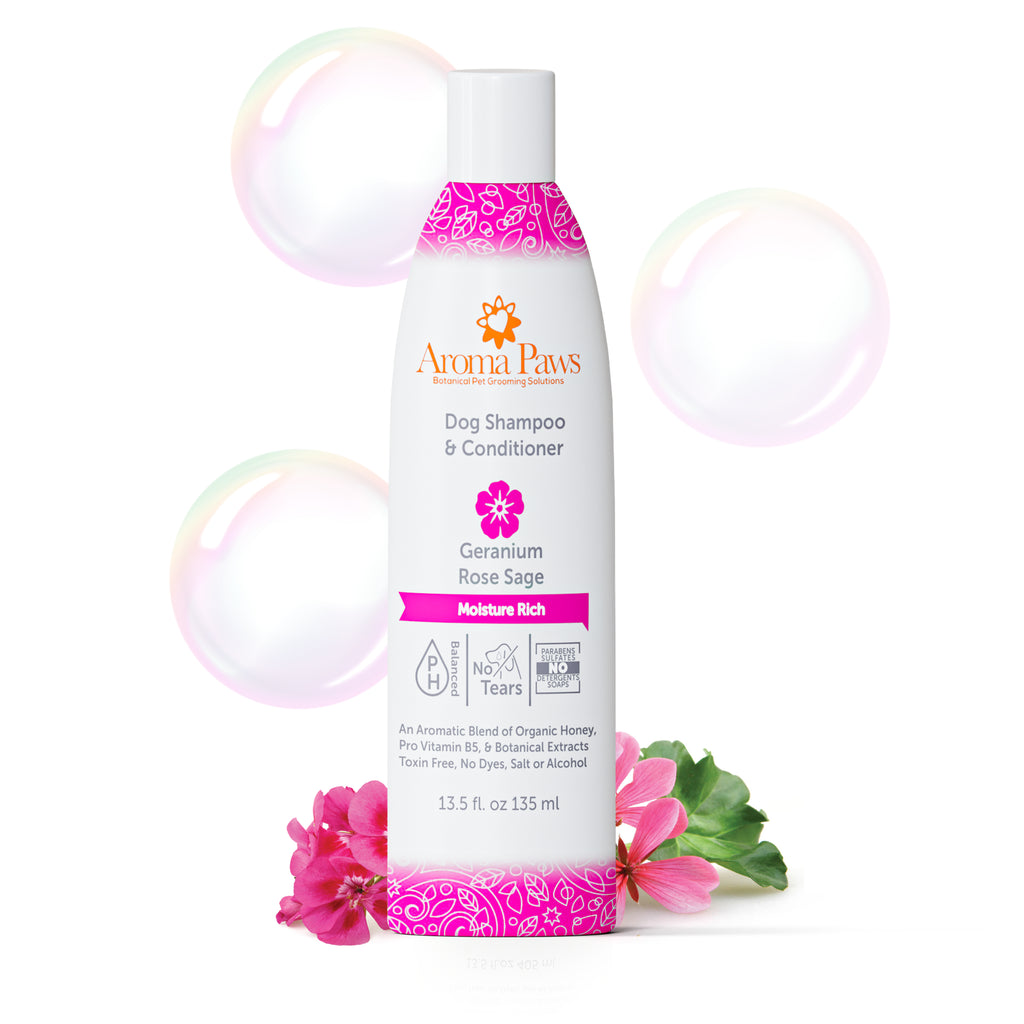 Geranium Rose Sage Dog Shampoo & Conditioner