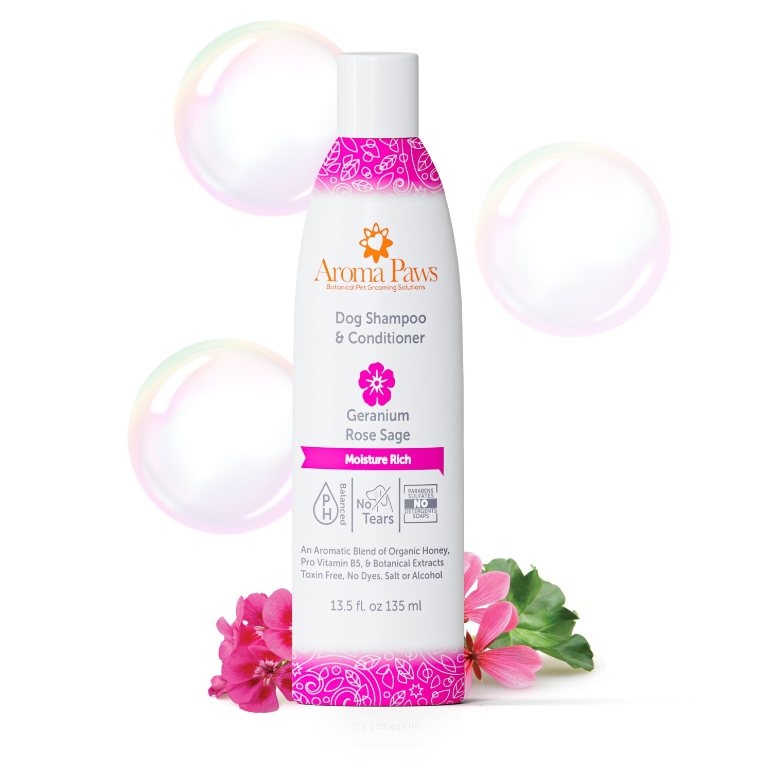 Geranium Rose Sage Dog Shampoo & Conditioner